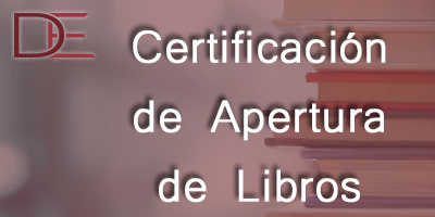 Certificación de Apertura de Libros