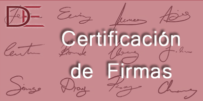 Certificación de Firmas