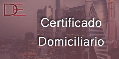 Certificado Domiciliario